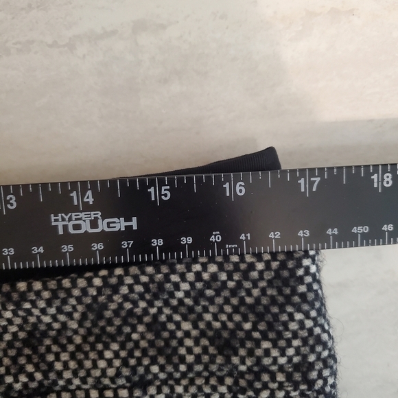 Loft Wool Mini Skirt Womens 12 Petite Black Gray New - Picture 7 of 12
